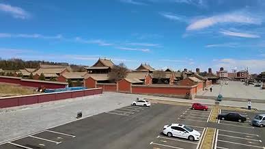 4k航拍内蒙古中国风古寺庙古建筑群视频的预览图
